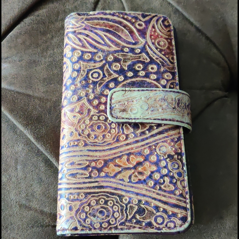 Purple Patterned Wallet